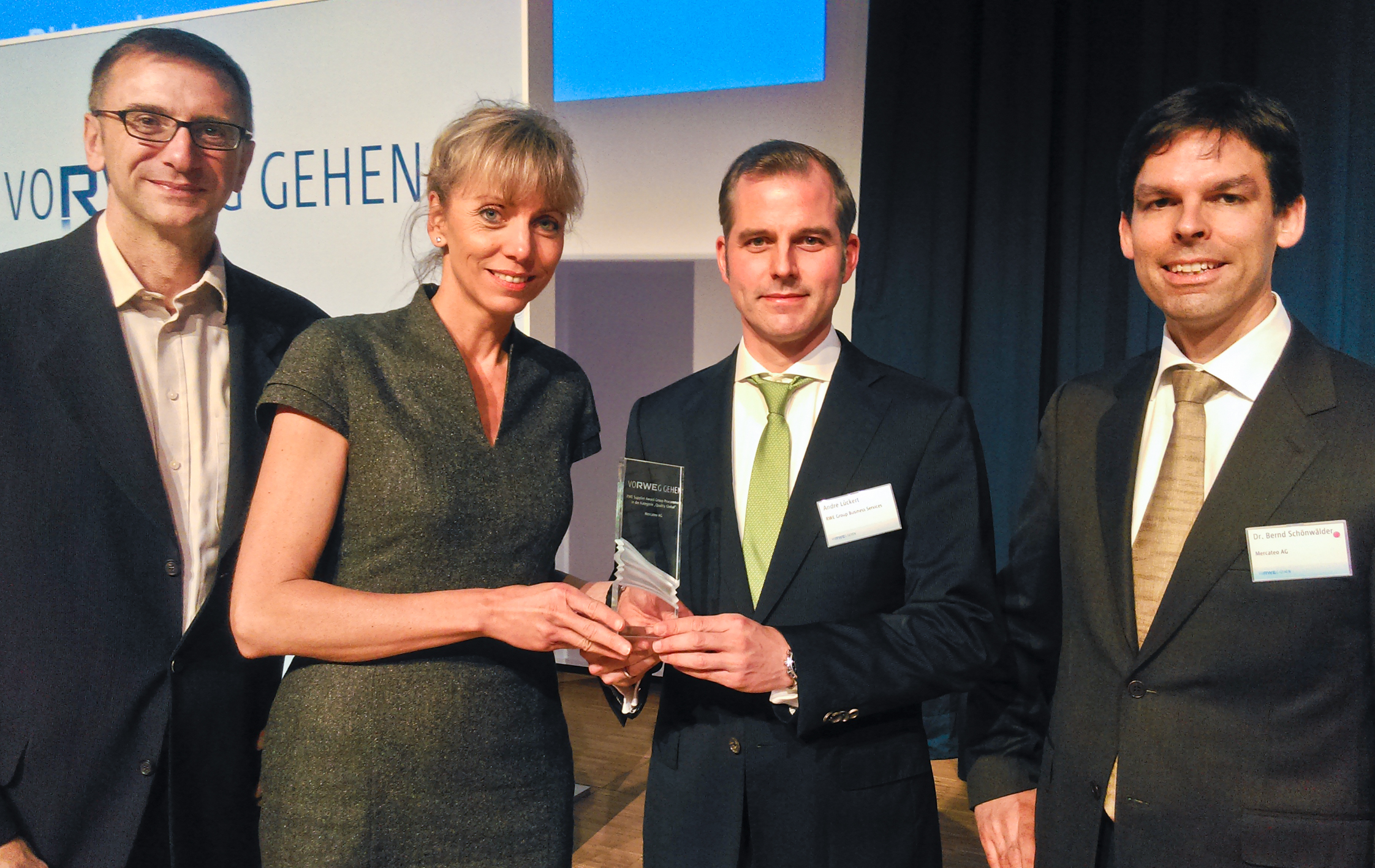 Verleihung “RWE Supplier Award - Quality Global”