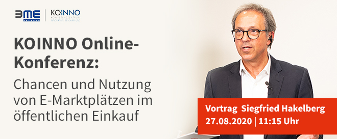 Siegfried Hakelberg auf der KOINNO Online-Konferenz